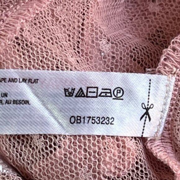 SOLD Free People NWT Crush On You Embellished Mauve Corset Mesh Cami Tank Top Sm - Picture 11 of 13